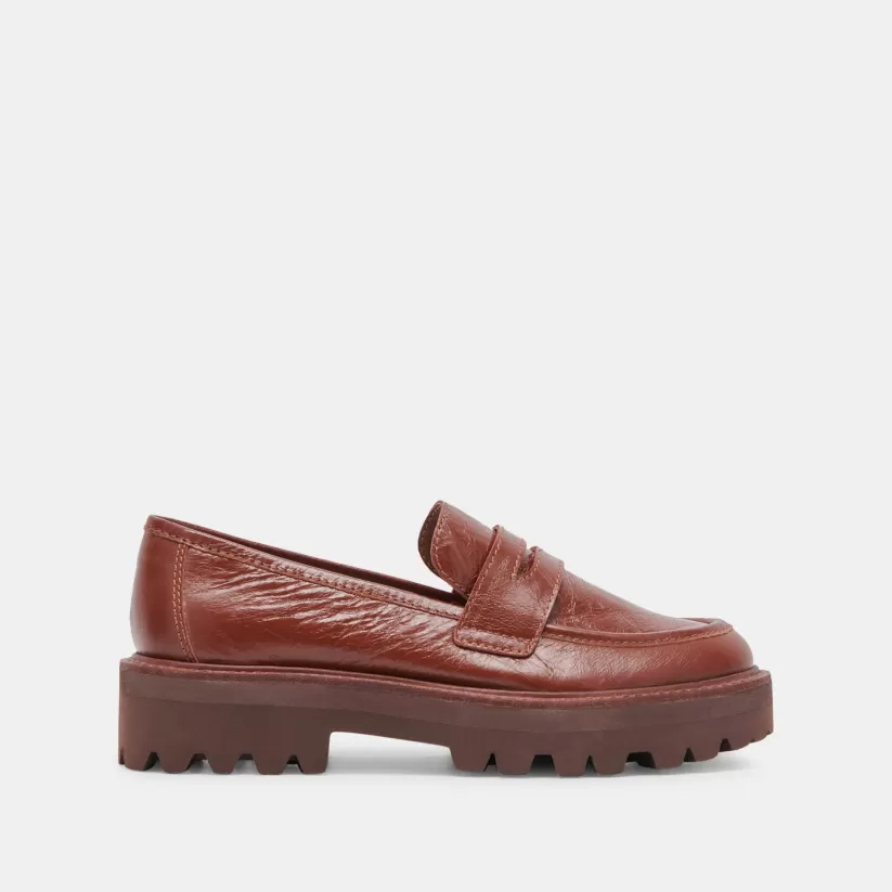 Flats & Loafers | Dolce Vita MALILA LOAFERS BROWN CRINKLE PATENT BROWNCRINKLEPATENT