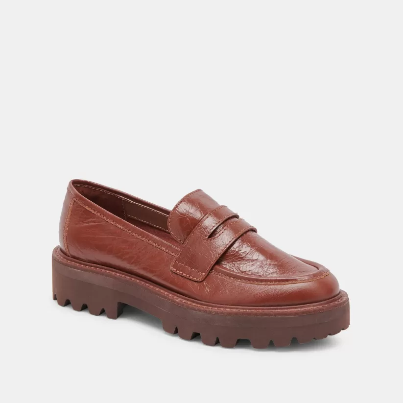 Flats & Loafers | Dolce Vita MALILA LOAFERS BROWN CRINKLE PATENT BROWNCRINKLEPATENT