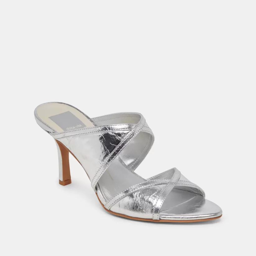 Heels | Dolce Vita MANDEL HEELS SILVER CRINKLE PATENT SILVERCRINKLEPATENT