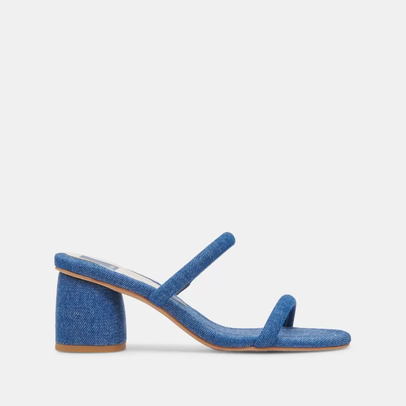 Sandals | Heels | Dolce Vita MANDIE HEELS BLUE DENIM BLUEDENIM