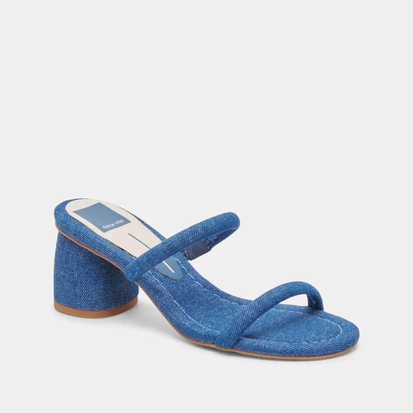 Sandals | Heels | Dolce Vita MANDIE HEELS BLUE DENIM BLUEDENIM