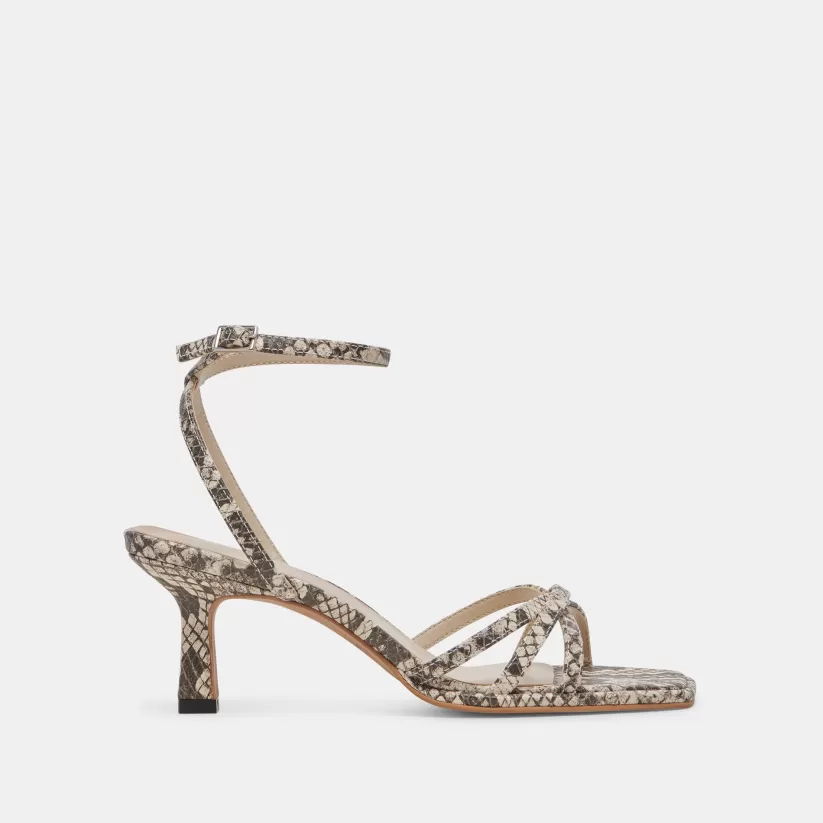 Heels | Dolce Vita MANJI HEELS BLACK WHITE EMBOSSED SNAKE BLACKWHITEEMBOSSEDSNAKE