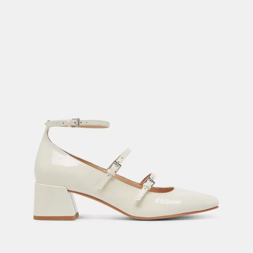 Mary Janes | Heels | Dolce Vita MEADOW HEELS WHITE PATENT LEATHER WHITEPATENTLEATHER