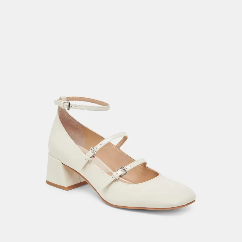 Mary Janes | Heels | Dolce Vita MEADOW HEELS WHITE PATENT LEATHER WHITEPATENTLEATHER
