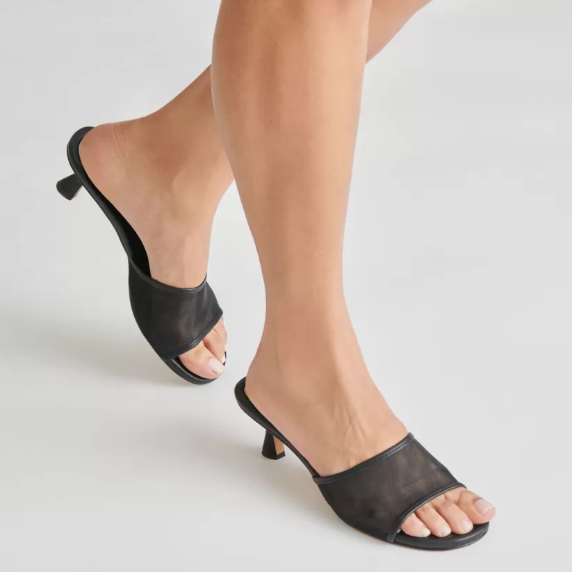 Sandals | Heels | Dolce Vita MEEZA HEELS ONYX MESH ONYXMESH