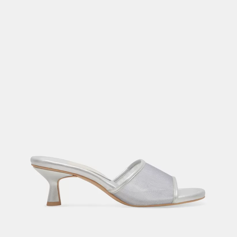 Sandals | Heels | Dolce Vita MEEZA HEELS SILVER MESH SILVERMESH