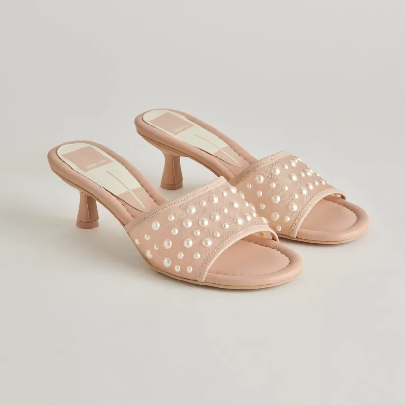 Sandals | Heels | Dolce Vita MEEZA PEARL HEELS BLUSH MESH BLUSHMESH