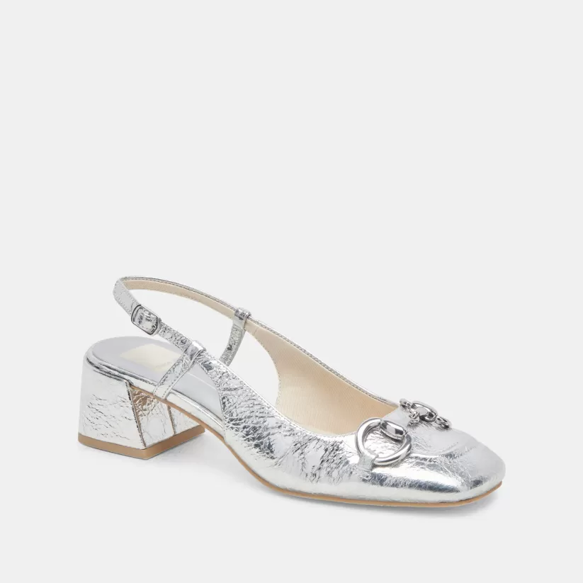 Heels | Dolce Vita MELLI HEELS SILVER DISTRESSED LEATHER SILVERDISTRESSEDLEATHER