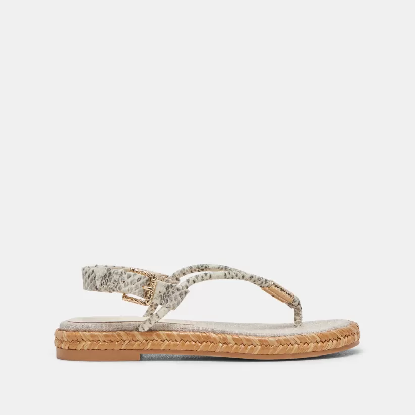 Sandals | Dolce Vita MERYL SANDALS GREY WHITE EMBOSSED LEATHER GREYWHITEEMBOSSEDLEATHER