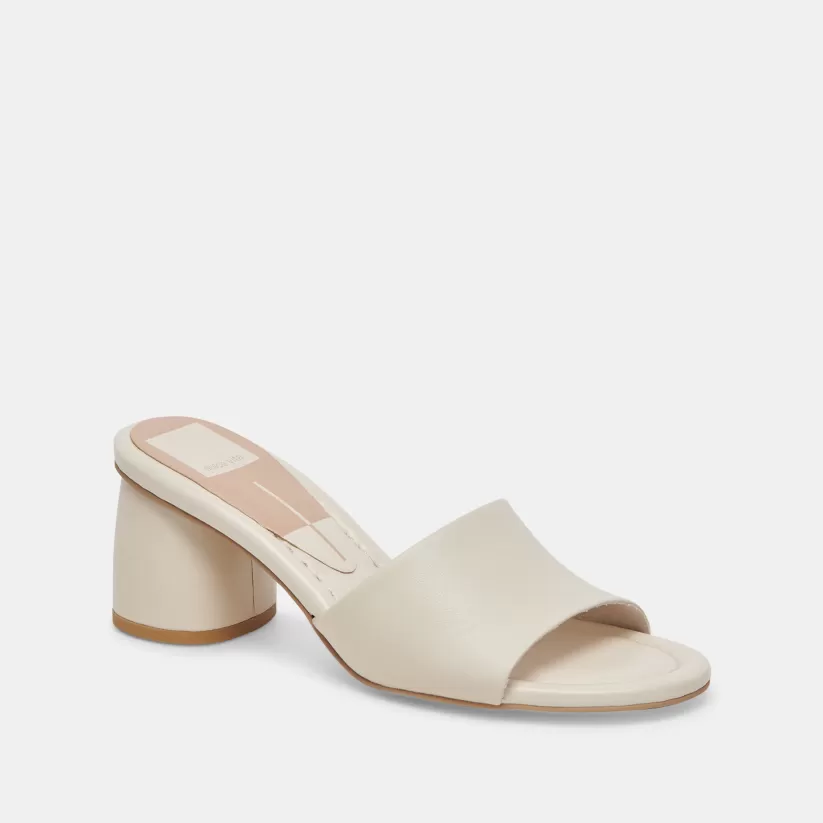 Wide Widths | Sandals | Dolce Vita MINNY DRESS WIDE HEELS IVORY LEATHER IVORYLEATHER