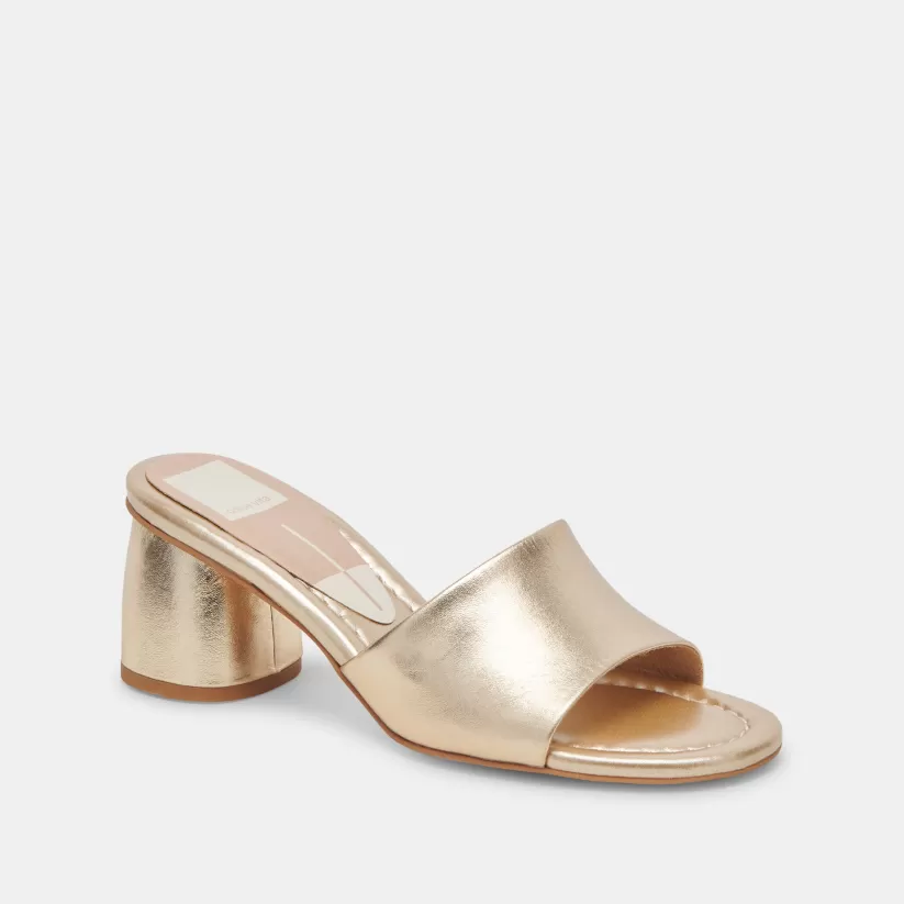Wide Widths | Sandals | Dolce Vita MINNY DRESS WIDE HEELS ROSE GOLD METALLIC LEATHER ROSEGOLDMETALLICLEATHER