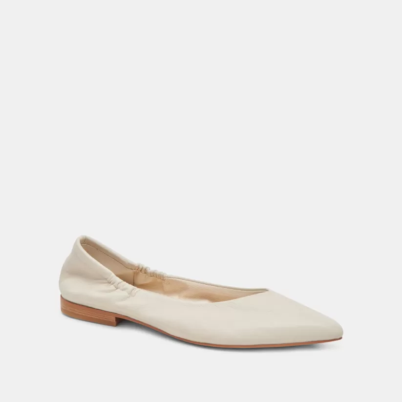 Ballet Flats | Flats & Loafers | Dolce Vita NADAV BALLET FLATS IVORY LEATHER IVORYLEATHER