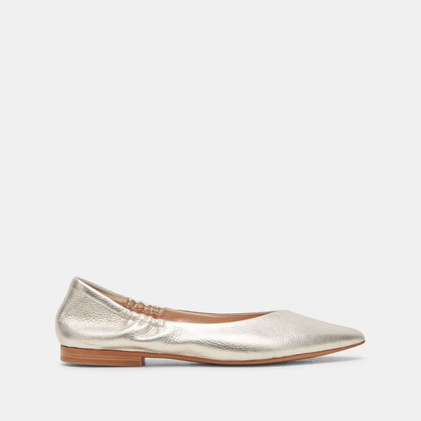 Ballet Flats | Flats & Loafers | Dolce Vita NADAV BALLET FLATS PLATINUM METALLIC LEATHER PLATINUMMETALLICLEATHER