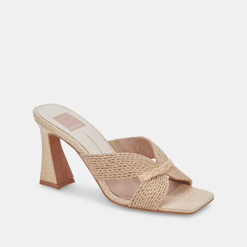 Wide Widths | Heels | Dolce Vita NITRO WIDE HEELS LT NATURAL RAFFIA LTNATURAL