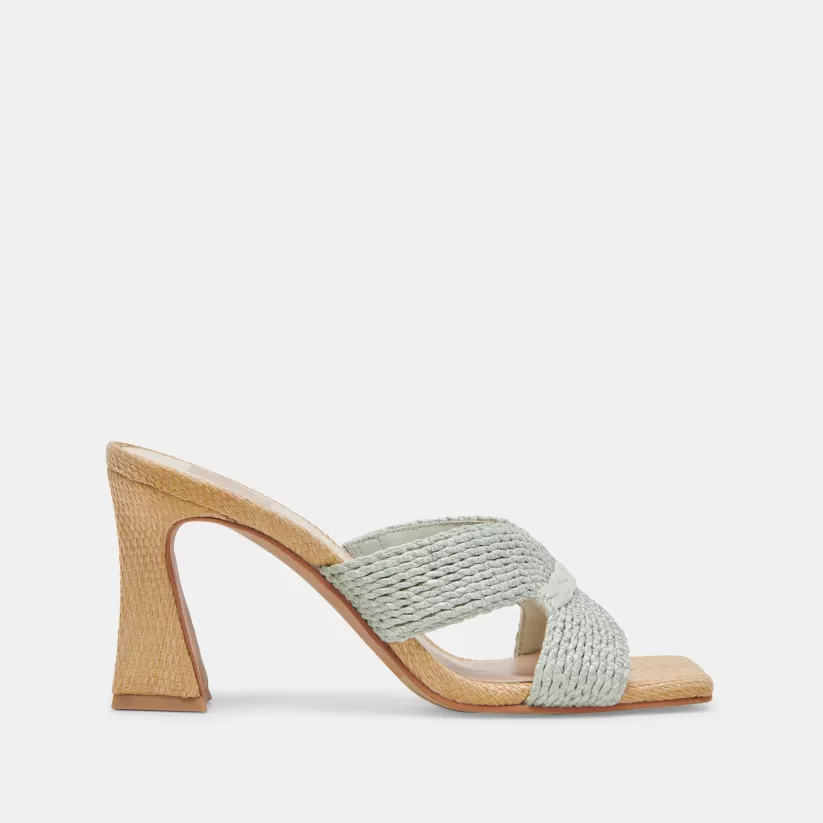 Wide Widths | Heels | Dolce Vita NITRO WIDE HEELS MINT RAFFIA MINTRAFFIA