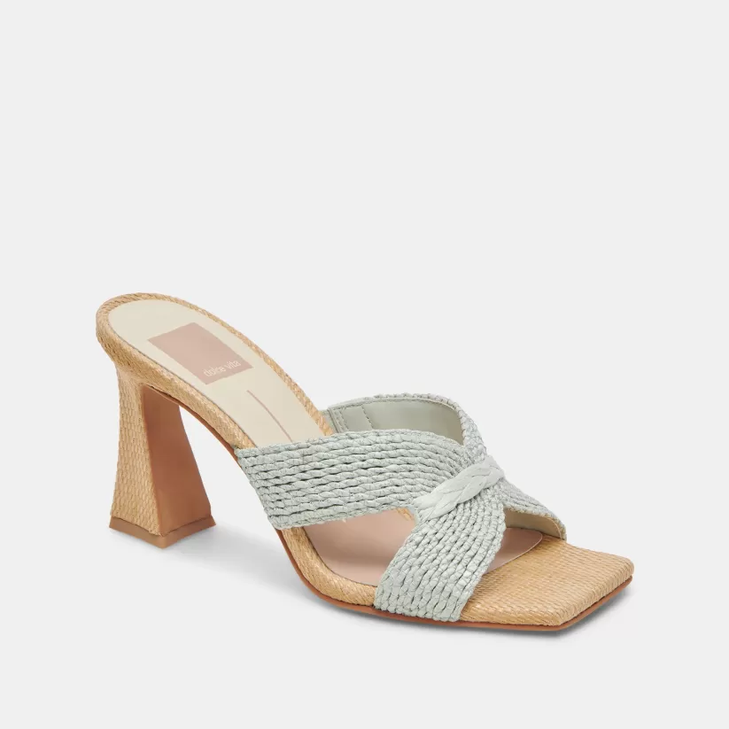 Wide Widths | Heels | Dolce Vita NITRO WIDE HEELS MINT RAFFIA MINTRAFFIA