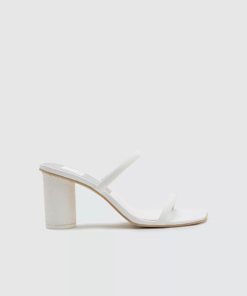 Wide Widths | Dolce Vita NOLES WIDE HEELS WHITE LEATHER WHITELEATHER