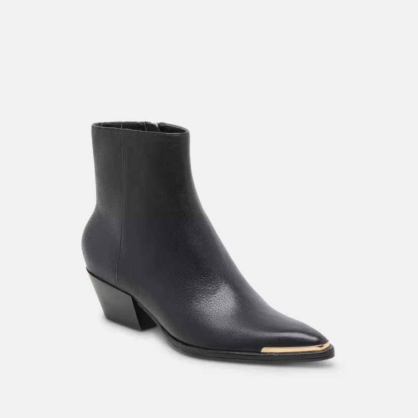 Wide Widths | Dolce Vita NONAH WIDE BOOTIES BLACK LEATHER BLACKLEATHER
