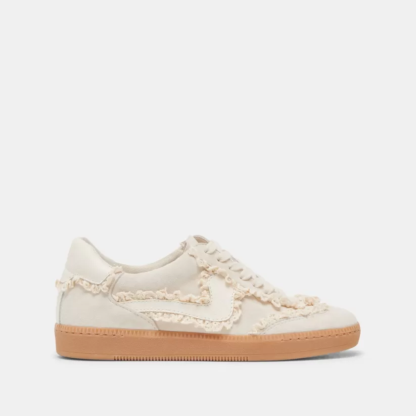Style Spotlight: Notice | Sneakers | Dolce Vita NOTICE LACE SNEAKERS IVORY SUEDE IVORYSUEDE