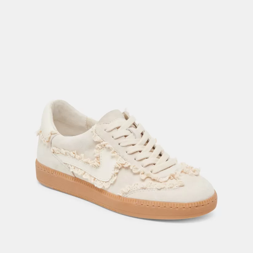 Style Spotlight: Notice | Sneakers | Dolce Vita NOTICE LACE SNEAKERS IVORY SUEDE IVORYSUEDE
