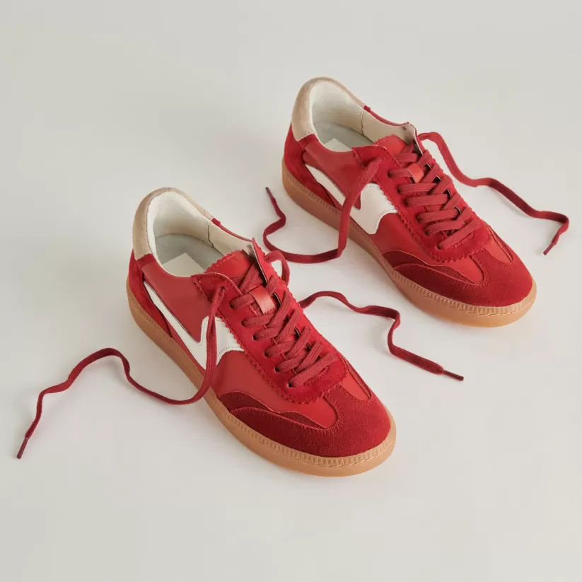 Style Spotlight: Notice | Sneakers | Dolce Vita NOTICE SNEAKERS CRIMSON SUEDE CRIMSONSUEDE