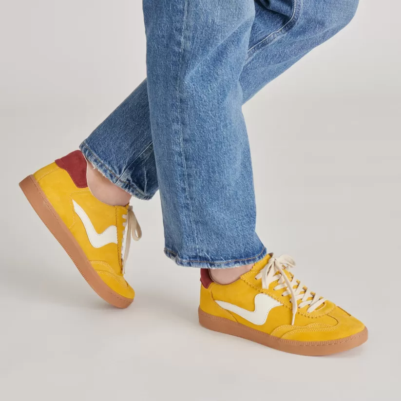 Style Spotlight: Notice | Sneakers | Dolce Vita NOTICE SNEAKERS MUSTARD SUEDE MUSTARDSUEDE