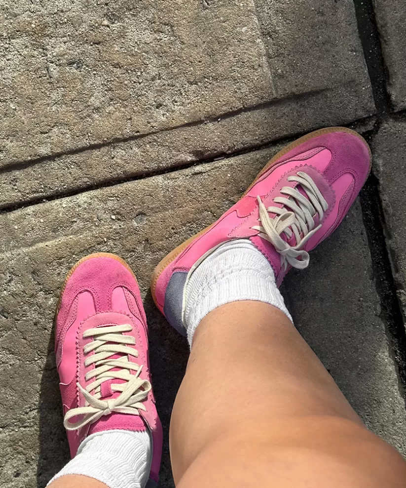 Style Spotlight: Notice | Sneakers | Dolce Vita NOTICE SNEAKERS PINK SUEDE PINKSUEDE