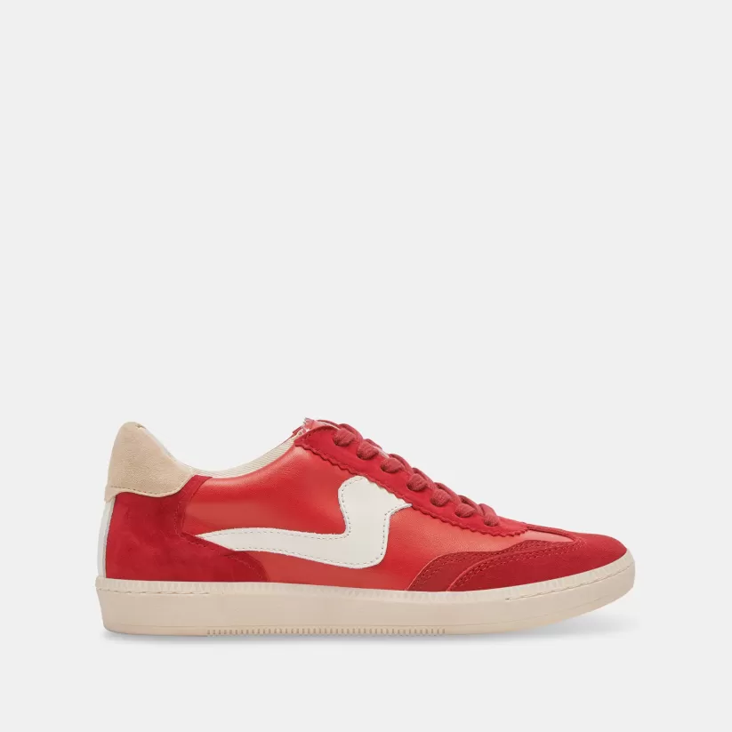 Style Spotlight: Notice | Sneakers | Dolce Vita NOTICE SNEAKERS RED SUEDE REDSUEDE