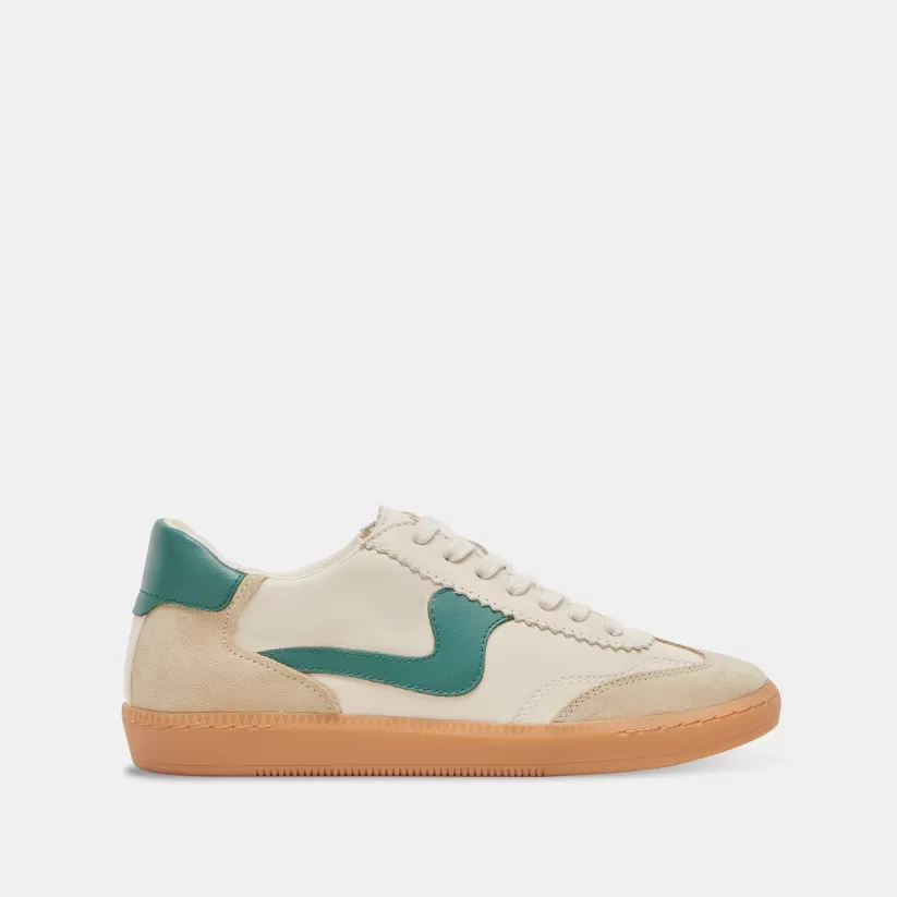 Style Spotlight: Notice | Sneakers | Dolce Vita NOTICE SNEAKERS WHITE GREEN LEATHER WHITEGREENLEATHER