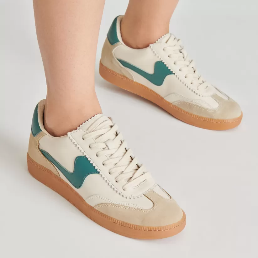 Style Spotlight: Notice | Sneakers | Dolce Vita NOTICE SNEAKERS WHITE GREEN LEATHER WHITEGREENLEATHER