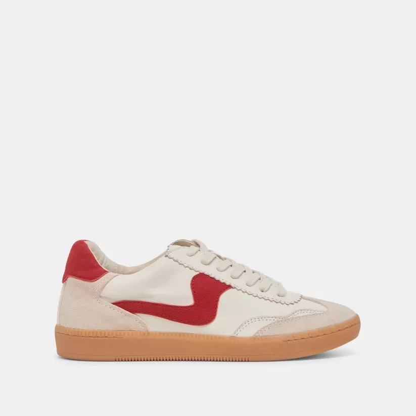 Style Spotlight: Notice | Sneakers | Dolce Vita NOTICE SNEAKERS WHITE RED LEATHER WHITEREDLEATHER