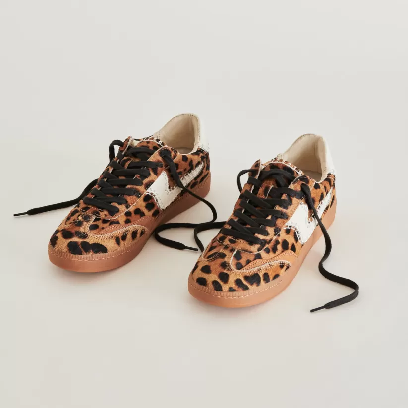 Leopard | Style Spotlight: Notice | Dolce Vita NOTICE STITCH SNEAKERS DK LEOPARD CALF HAIR DKLEOPARDCALFHAIR