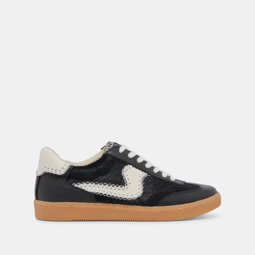 Style Spotlight: Notice | Sneakers | Dolce Vita NOTICE STITCH SNEAKERS ONYX CALF HAIR ONYXCALFHAIR