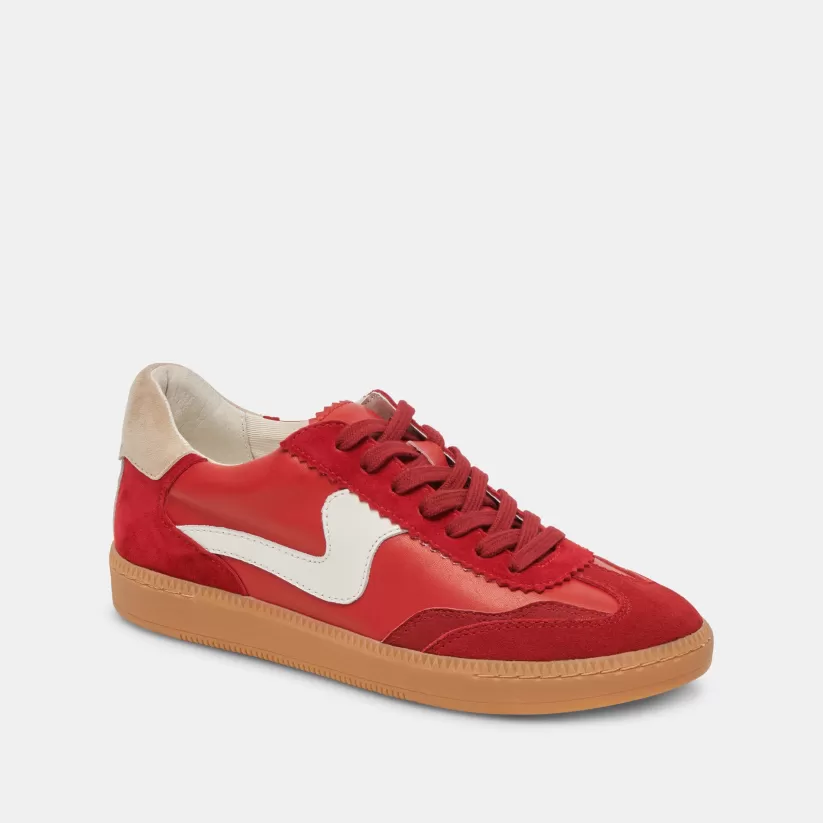 Style Spotlight: Notice | Wide Widths | Dolce Vita NOTICE WIDE SNEAKERS CRIMSON SUEDE CRIMSONSUEDE