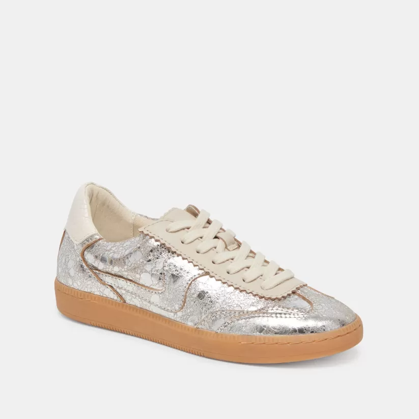 Make It Metallic | Style Spotlight: Notice | Dolce Vita NOTICE WIDE SNEAKERS SILVER DISTRESSED LEATHER SILVERDISTRESSEDLEATHER
