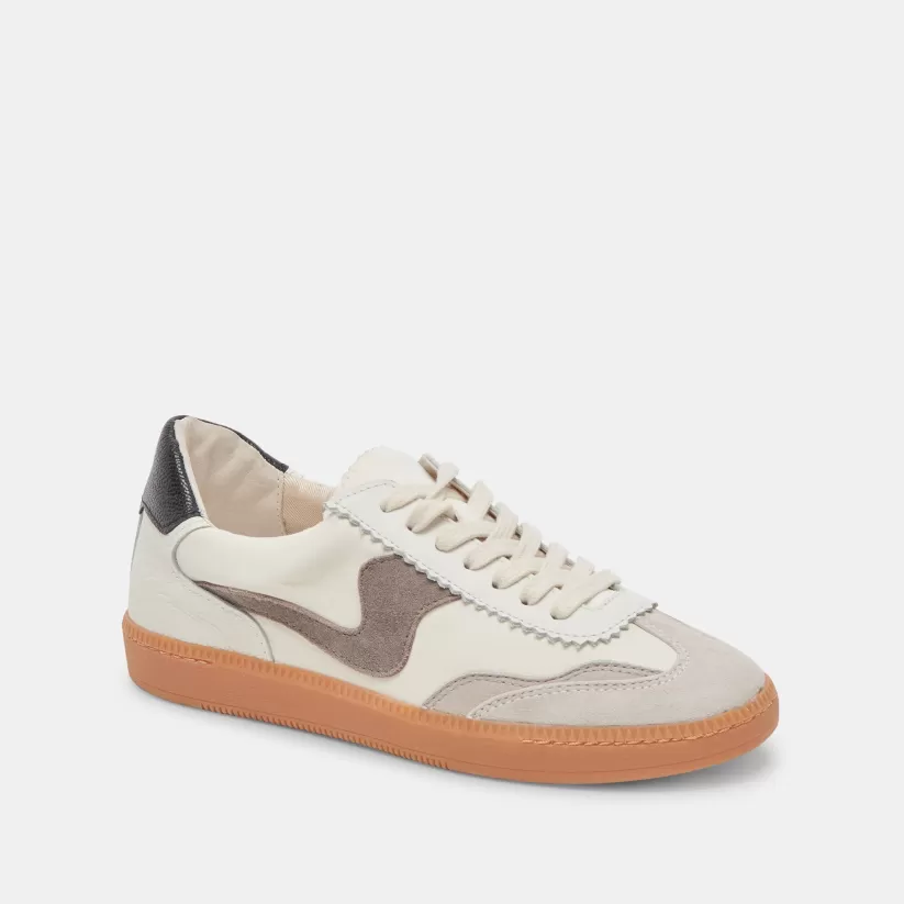 Style Spotlight: Notice | Wide Widths | Dolce Vita NOTICE WIDE SNEAKERS WHITE GREY LEATHER WHITEGREYLEATHER