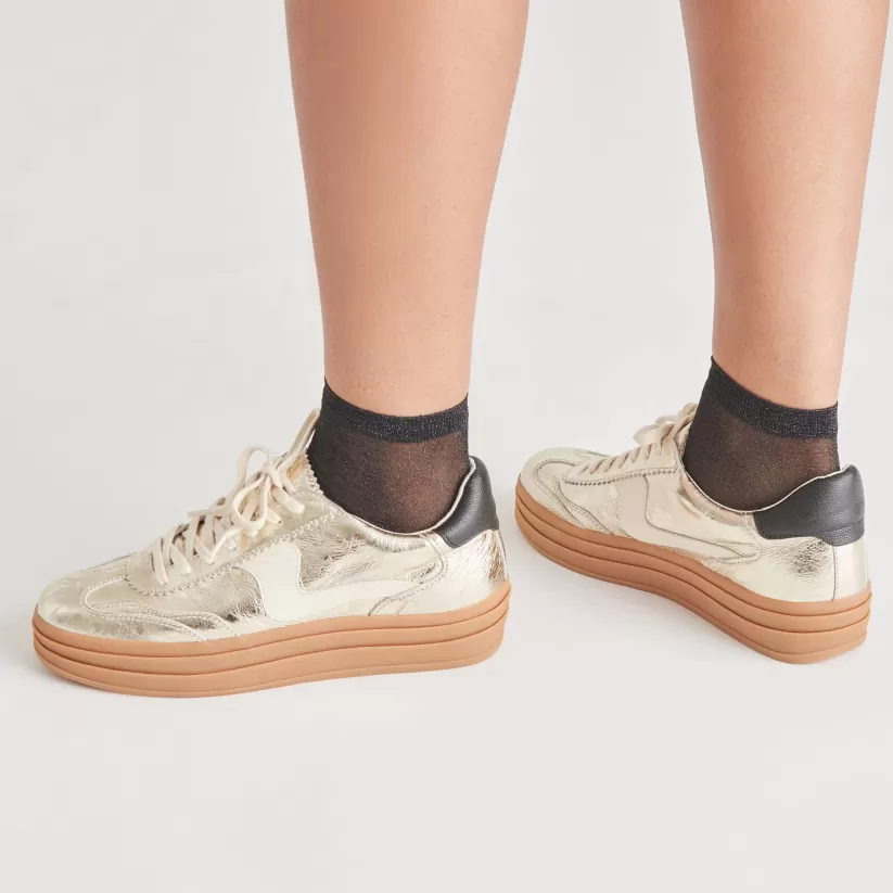 Make It Metallic | Style Spotlight: Notice | Dolce Vita NOTICE X SNEAKERS PLATINUM DISTRESSED LEATHER PLATINUMDISTRESSEDLEATHER