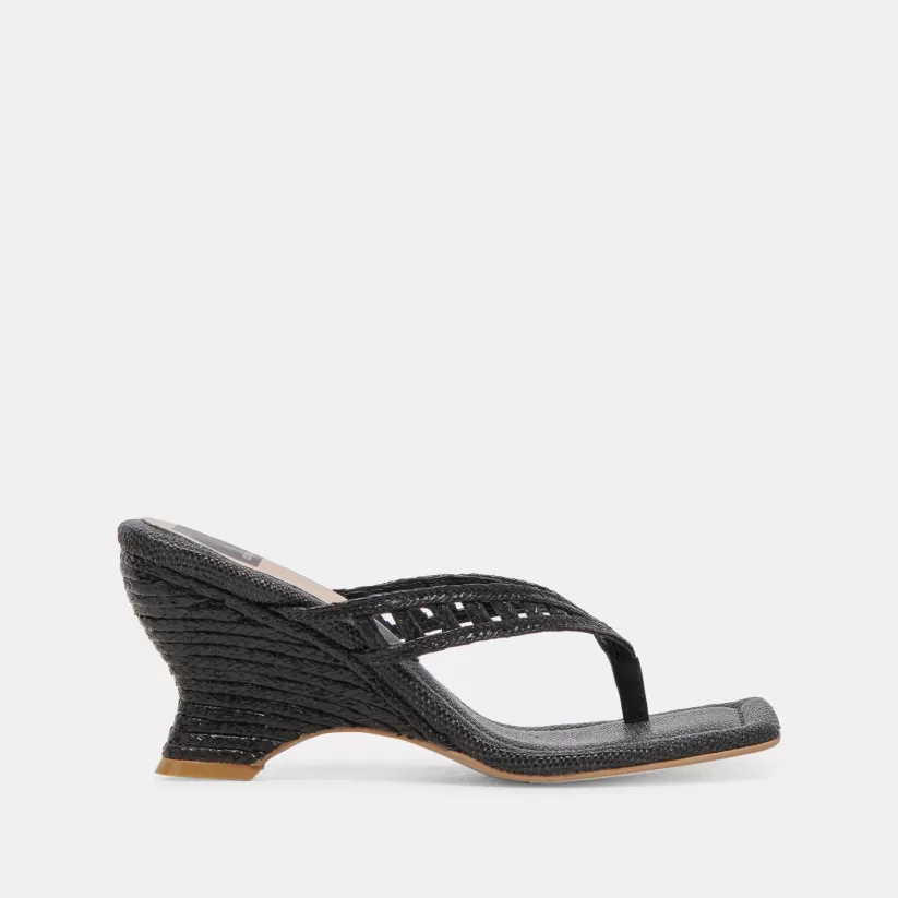 Wedges | Dolce Vita NULLAH WEDGES ONYX RAFFIA ONYXRAFFIA
