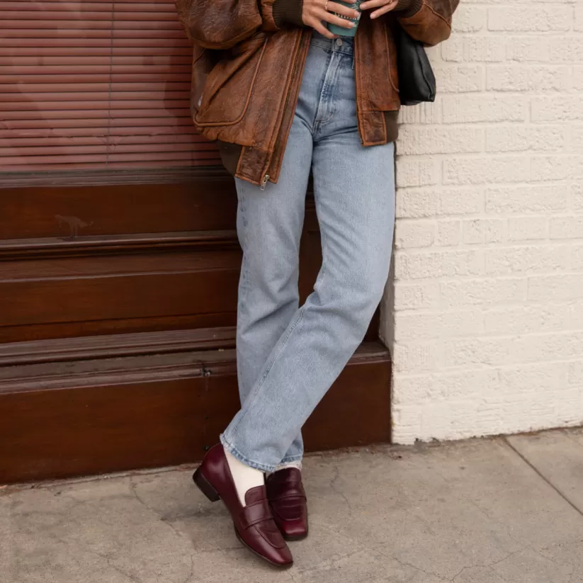 Flats & Loafers | Dolce Vita NYGEL LOAFERS CRANBERRY LEATHER CRANBERRYLEATHER