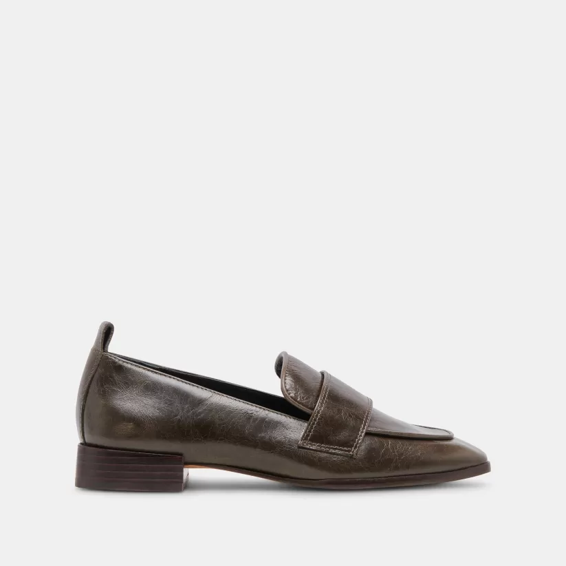 Flats & Loafers | Dolce Vita NYGEL LOAFERS DARK OLIVE LEATHER DARKOLIVELEATHER