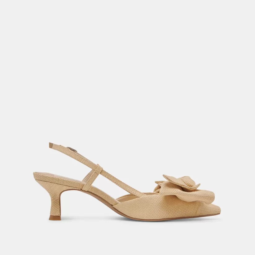 Heels | Dolce Vita ODELA BOW HEELS NATURAL WOVEN RAFFIA NATURALWOVENRAFFIA