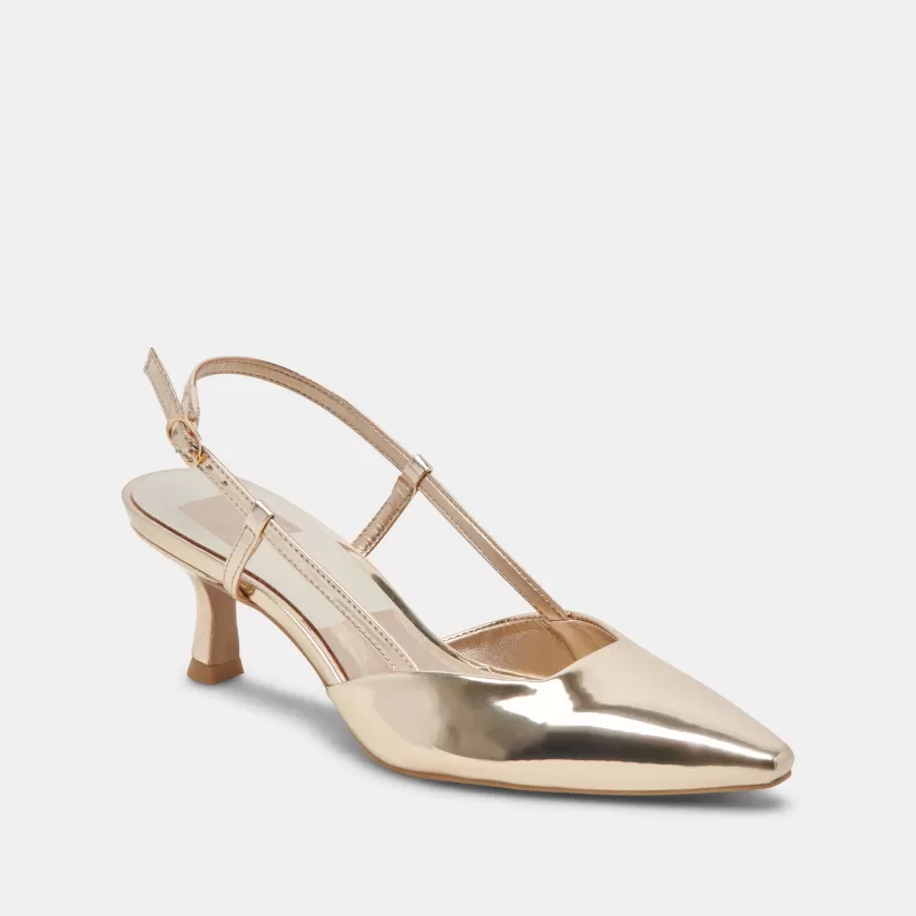 Make It Metallic | Heels | Dolce Vita ODELA HEELS LIGHT GOLD STELLA LIGHTGOLDSTELLA