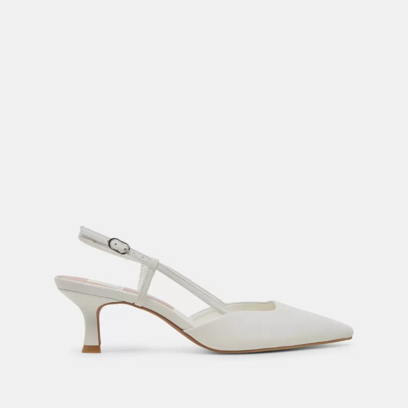 Heels | Dolce Vita ODELA HEELS WHITE LEATHER WHITELEATHER