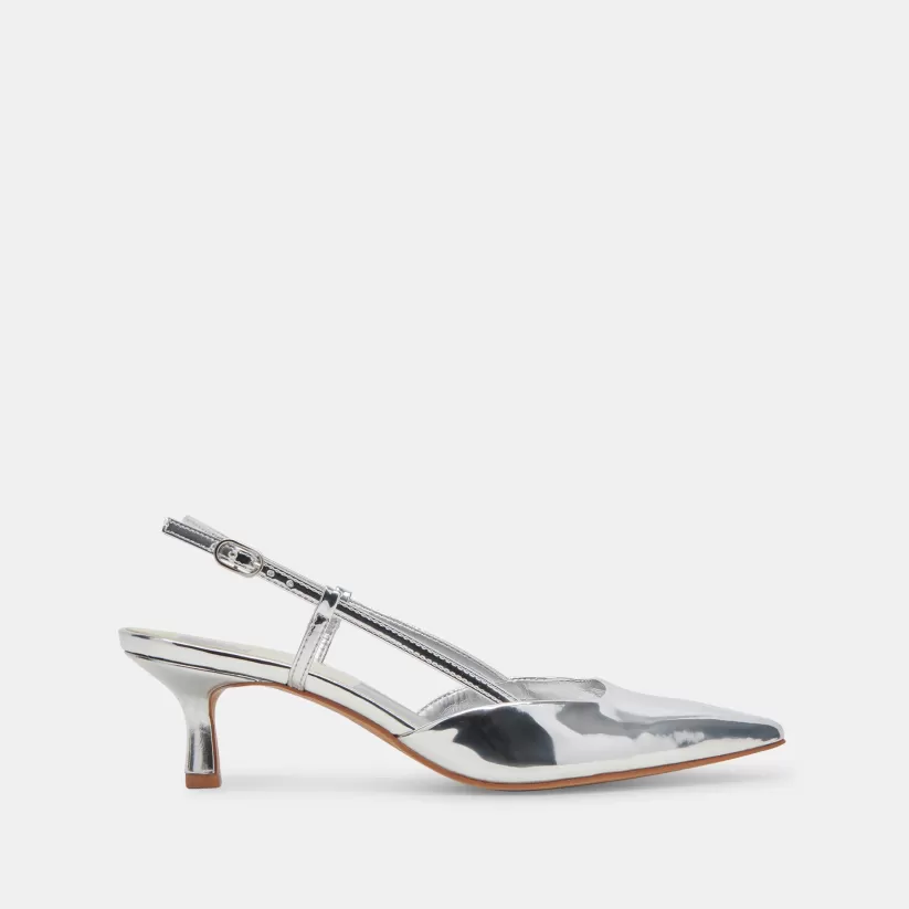 Make It Metallic | Wide Widths | Dolce Vita ODELA WIDE HEELS SILVER STELLA SILVERSTELLA