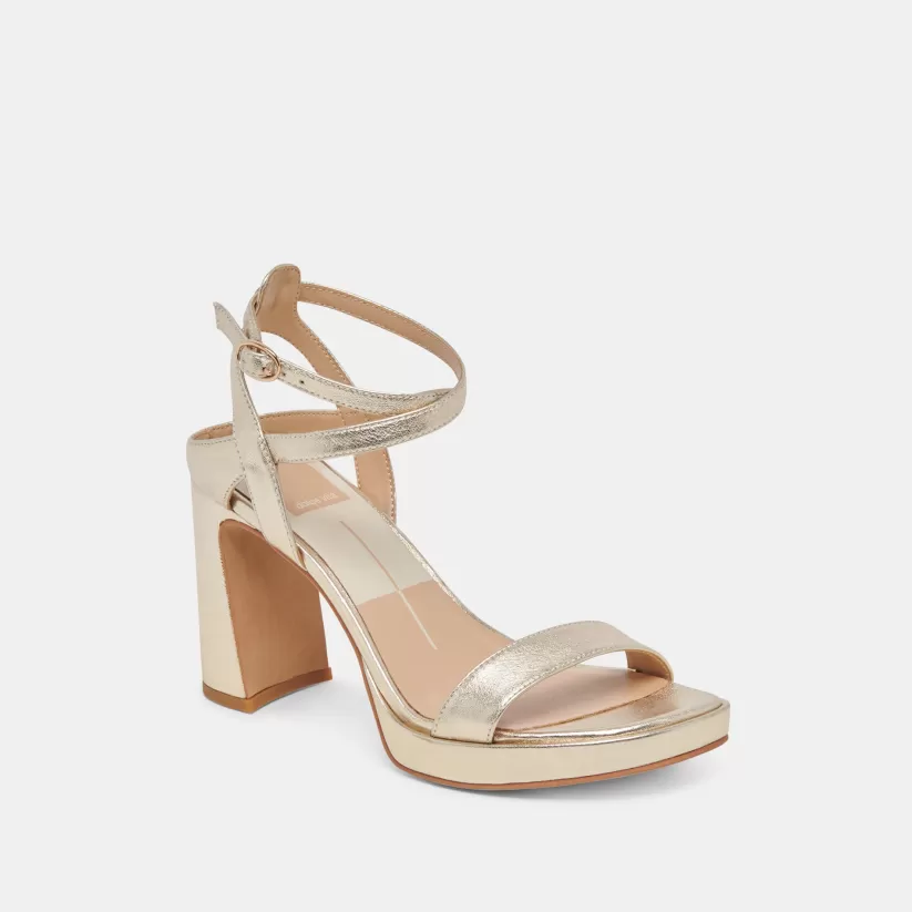Heels | Dolce Vita OZZY HEELS LIGHT GOLD METALLIC LEATHER LIGHTGOLDMETALLICLEATHER