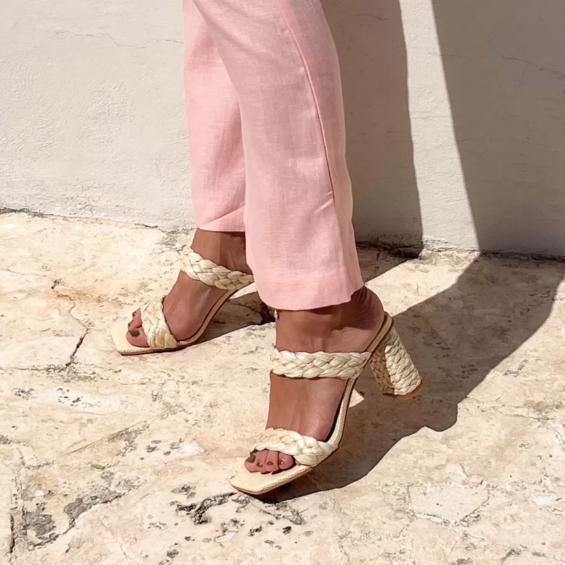 Sandals | Heels | Dolce Vita PAILY RAFFIA HEELS VANILLA RAFFIA VANILLARAFFIA