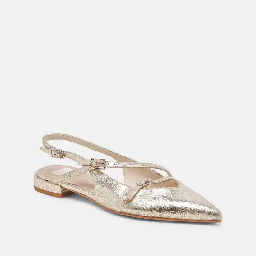 Make It Metallic | Flats & Loafers | Dolce Vita PAMLA FLATS PLATINUM DISTRESSED LEATHER PLATINUMDISTRESSEDLEATHER