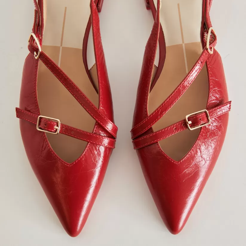 Flats & Loafers | Dolce Vita PAMLA FLATS RED CRINKLE PATENT REDCRINKLEPATENT