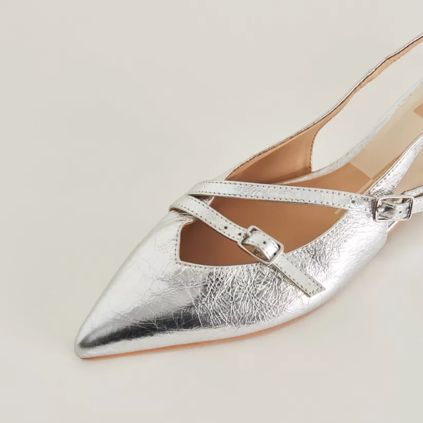 Flats & Loafers | Dolce Vita PAMLA FLATS SILVER CRINKLE PATENT SILVERCRINKLEPATENT