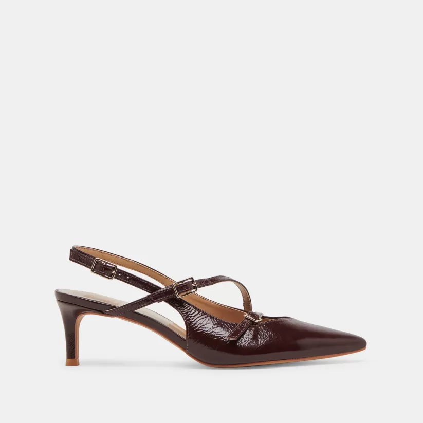 Wide Widths | Heels | Dolce Vita PAMLA MID WIDE HEELS CRANBERRY CRINKLE PATENT CRANBERRYCRINKLEPATENT